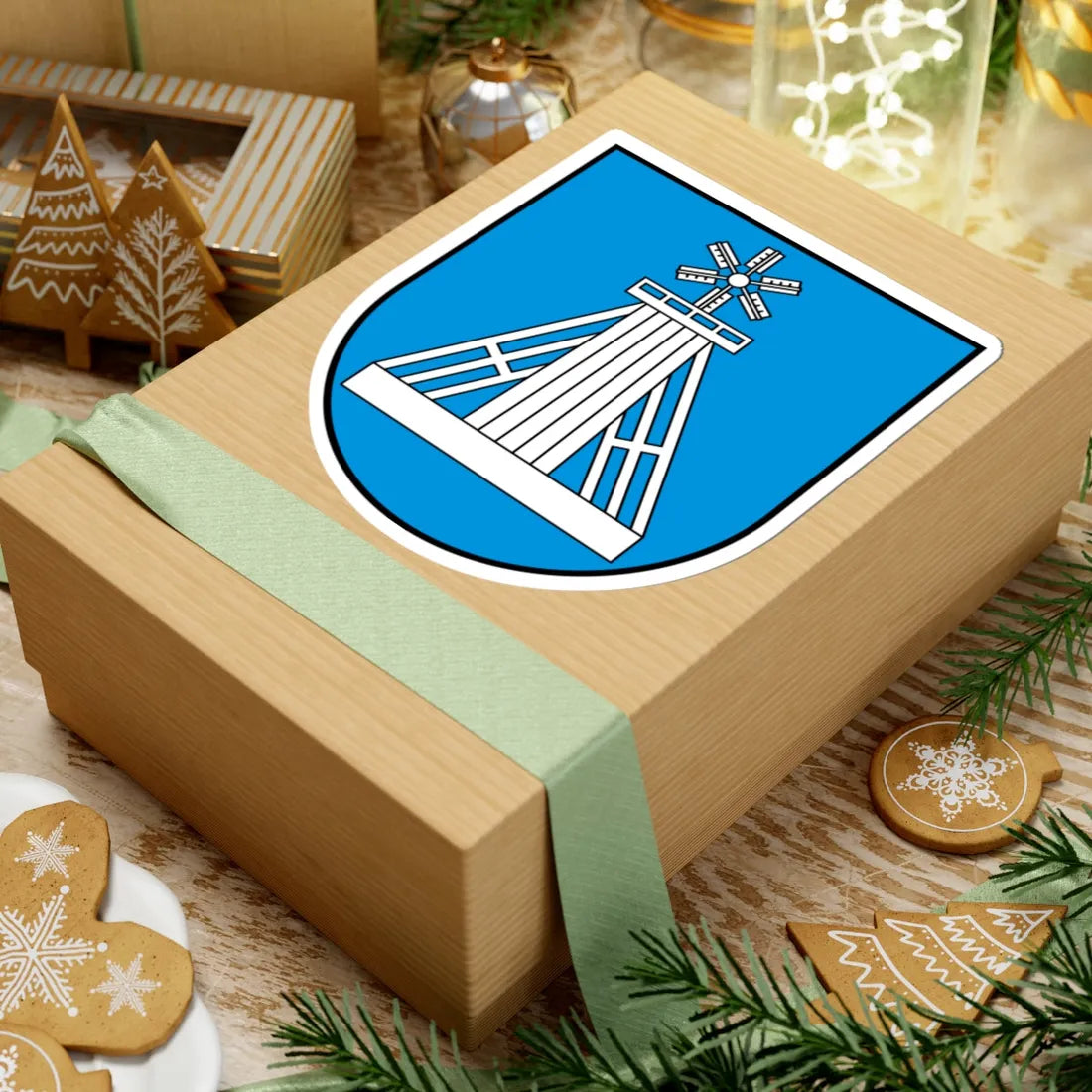 POL Ciechocinek COA (Poland) (Coat of Arms) STICKER Vinyl Kiss-Cut Decal - The Sticker Space