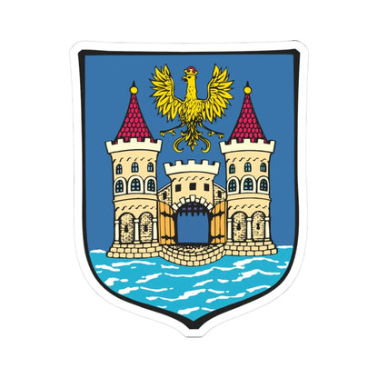 POL Cieszyn COA (Poland) (Coat of Arms) STICKER Vinyl Kiss-Cut Decal 3 Inch White - The Sticker Space