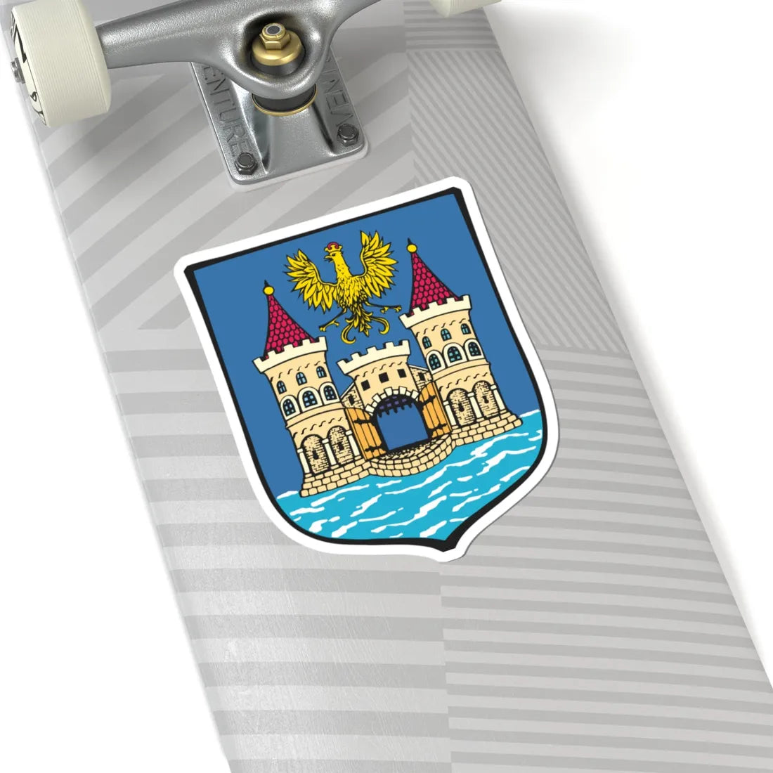 POL Cieszyn COA (Poland) (Coat of Arms) STICKER Vinyl Kiss-Cut Decal - The Sticker Space