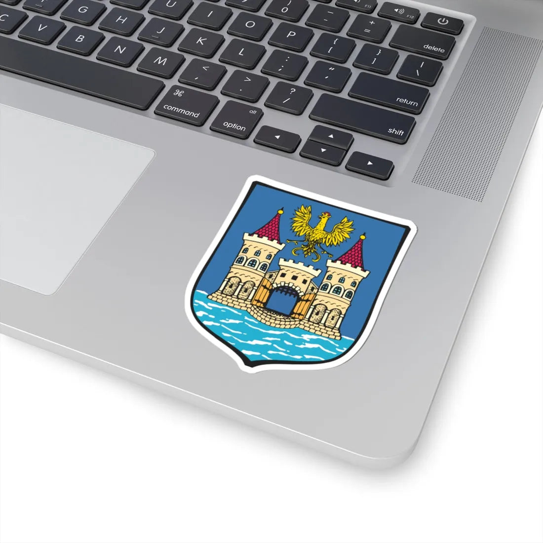 POL Cieszyn COA (Poland) (Coat of Arms) STICKER Vinyl Kiss-Cut Decal - The Sticker Space