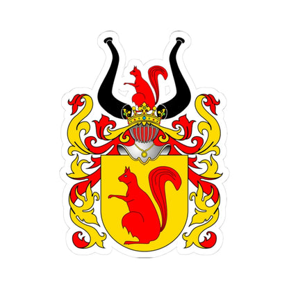 POL COA Achinger (Poland) (Coat of Arms) STICKER Vinyl Kiss-Cut Decal 3 Inch White - The Sticker Space