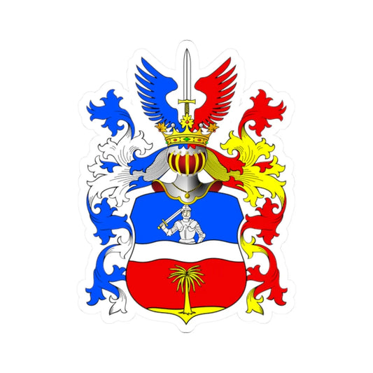 POL COA Adamowicz II (Poland) (Coat of Arms) STICKER Vinyl Kiss-Cut Decal 2 Inch White - The Sticker Space