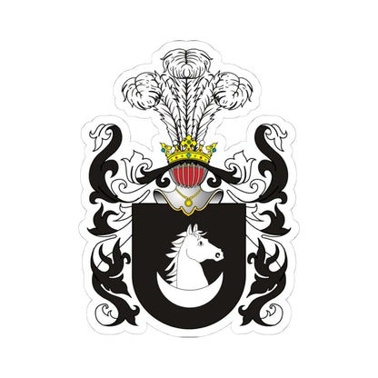 POL COA Alabanda (Poland) (Coat of Arms) STICKER Vinyl Kiss-Cut Decal 4 Inch White - The Sticker Space