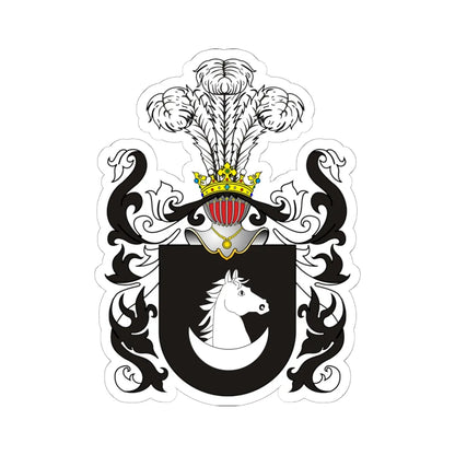 POL COA Alabanda (Poland) (Coat of Arms) STICKER Vinyl Kiss-Cut Decal 6 Inch White - The Sticker Space