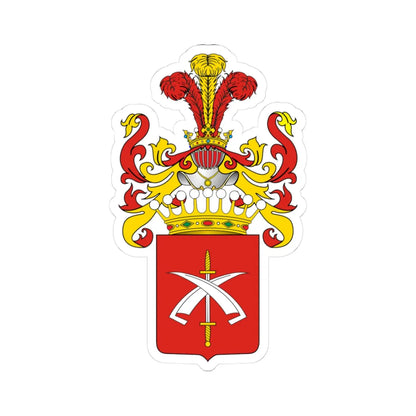 POL COA Aleksandrowicz hrabia (Poland) (Coat of Arms) STICKER Vinyl Kiss-Cut Decal 3 Inch White - The Sticker Space