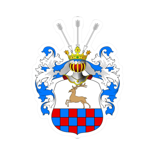 POL COA Arcemberski (Poland) (Coat of Arms) STICKER Vinyl Kiss-Cut Decal 2 Inch White - The Sticker Space