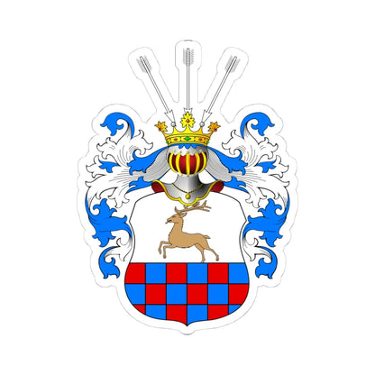 POL COA Arcemberski (Poland) (Coat of Arms) STICKER Vinyl Kiss-Cut Decal 4 Inch White - The Sticker Space