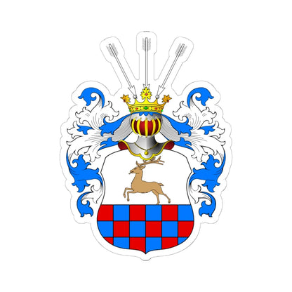 POL COA Arcemberski (Poland) (Coat of Arms) STICKER Vinyl Kiss-Cut Decal 6 Inch White - The Sticker Space