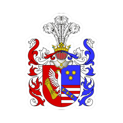 POL COA Arnault le Buy (Poland) (Coat of Arms) STICKER Vinyl Kiss-Cut Decal 2 Inch White - The Sticker Space