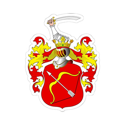 POL COA Assanowicz alt (Poland) (Coat of Arms) STICKER Vinyl Kiss-Cut Decal 6 Inch White - The Sticker Space