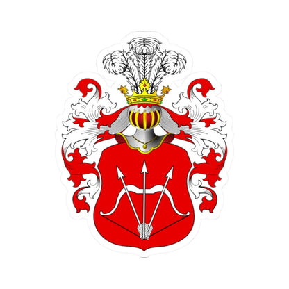 POL COA Assanowicz II (Poland) (Coat of Arms) STICKER Vinyl Kiss-Cut Decal 2 Inch White - The Sticker Space