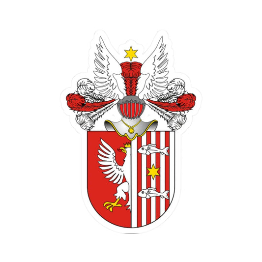 POL COA Bacciarelli (Poland) (Coat of Arms) STICKER Vinyl Kiss-Cut Decal 2 Inch White - The Sticker Space