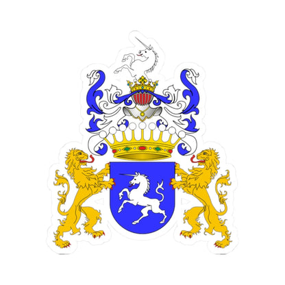 POL COA Badeni (Poland) (Coat of Arms) STICKER Vinyl Kiss-Cut Decal 2 Inch White - The Sticker Space