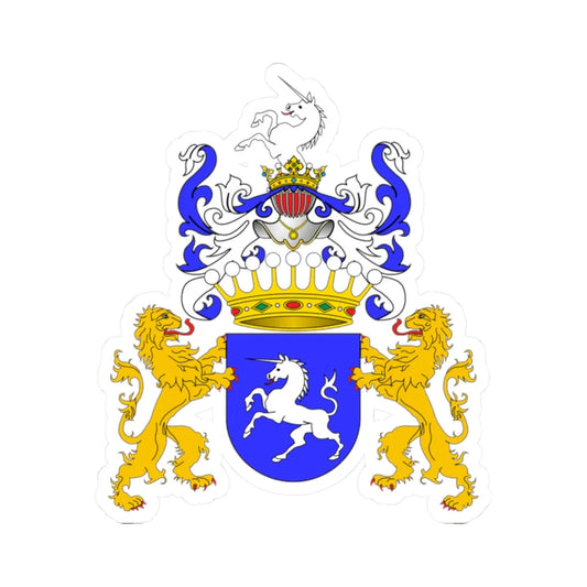 POL COA Badeni (Poland) (Coat of Arms) STICKER Vinyl Kiss-Cut Decal 2 Inch White - The Sticker Space