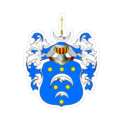 POL COA Barcz III b (Poland) (Coat of Arms) STICKER Vinyl Kiss-Cut Decal 6 Inch White - The Sticker Space