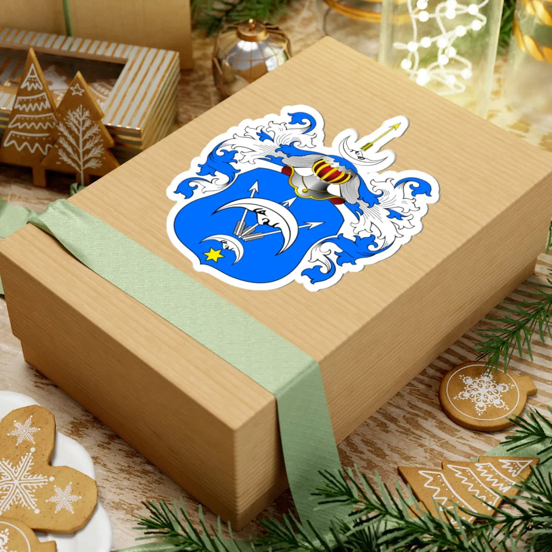 POL COA Barcz III c (Poland) (Coat of Arms) STICKER Vinyl Kiss-Cut Decal - The Sticker Space