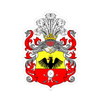 POL COA Bastian (Poland) (Coat of Arms) STICKER Vinyl Kiss-Cut Decal 3 Inch White - The Sticker Space