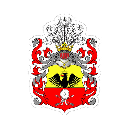 POL COA Bastian (Poland) (Coat of Arms) STICKER Vinyl Kiss-Cut Decal 6 Inch White - The Sticker Space