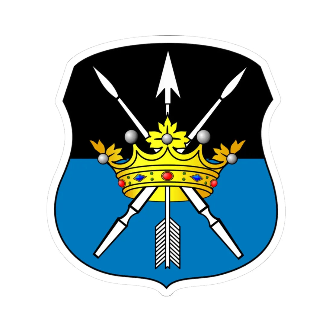 POL COA Baumgarten (Poland) (Coat of Arms) STICKER Vinyl Kiss-Cut Decal 3 Inch White - The Sticker Space