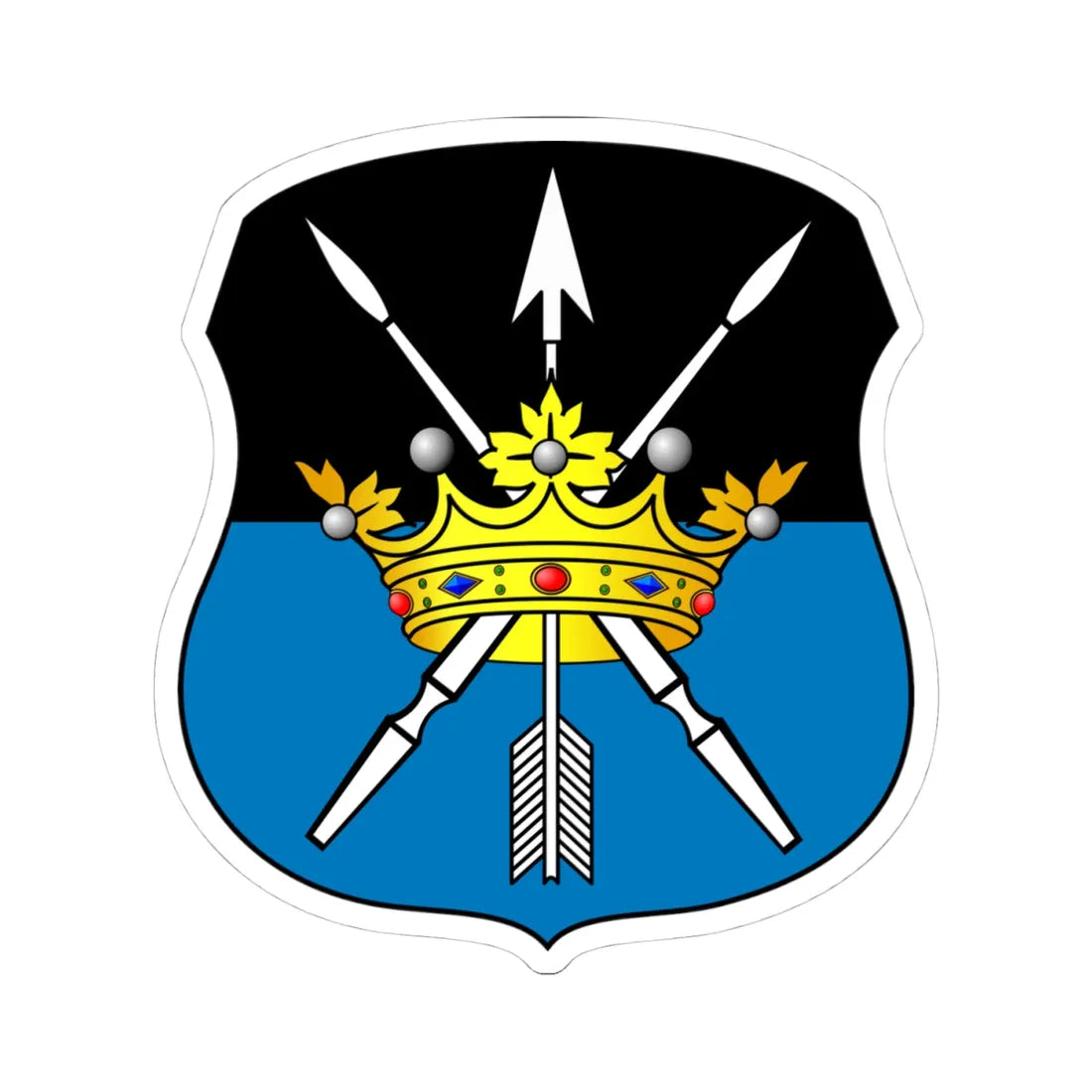 POL COA Baumgarten (Poland) (Coat of Arms) STICKER Vinyl Kiss-Cut Decal 4 Inch White - The Sticker Space