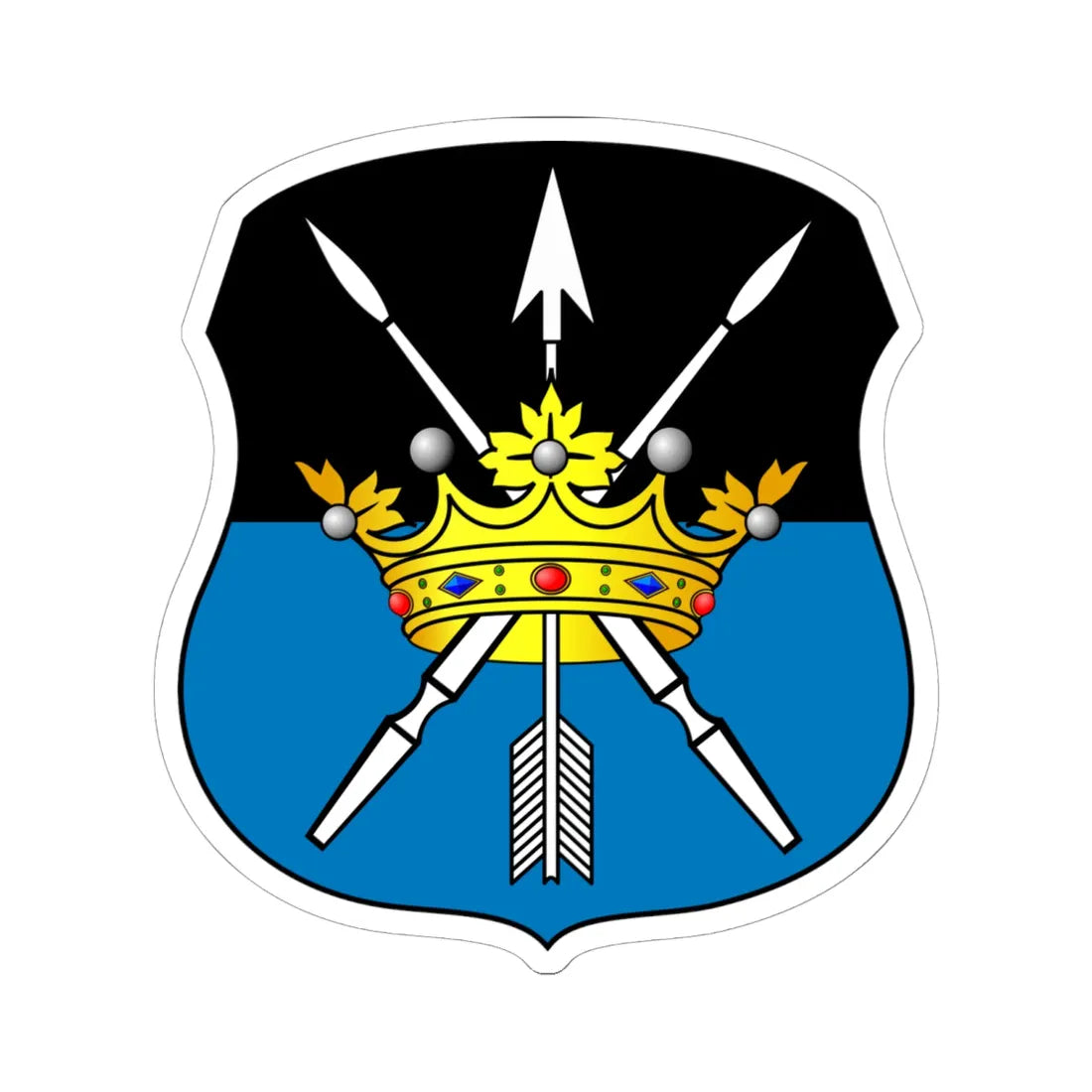 POL COA Baumgarten (Poland) (Coat of Arms) STICKER Vinyl Kiss-Cut Decal 6 Inch White - The Sticker Space