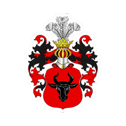 POL COA Bawola Głowa (Poland) (Coat of Arms) STICKER Vinyl Kiss-Cut Decal 2 Inch White - The Sticker Space