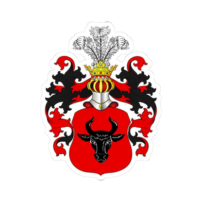 POL COA Bawola Głowa (Poland) (Coat of Arms) STICKER Vinyl Kiss-Cut Decal 3 Inch White - The Sticker Space