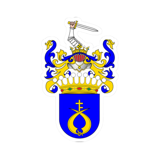POL COA Baworowski hrabia alt (Poland) (Coat of Arms) STICKER Vinyl Kiss-Cut Decal 2 Inch White - The Sticker Space