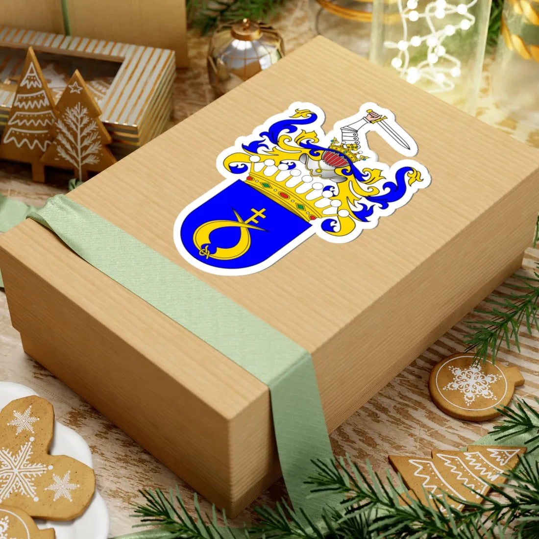 POL COA Baworowski hrabia alt (Poland) (Coat of Arms) STICKER Vinyl Kiss-Cut Decal - The Sticker Space