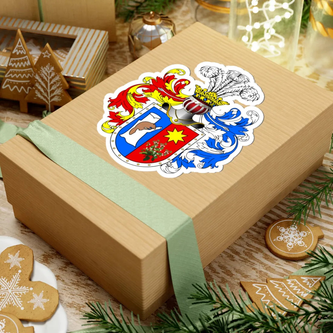 POL COA Bóbr alt (Poland) (Coat of Arms) STICKER Vinyl Kiss-Cut Decal - The Sticker Space