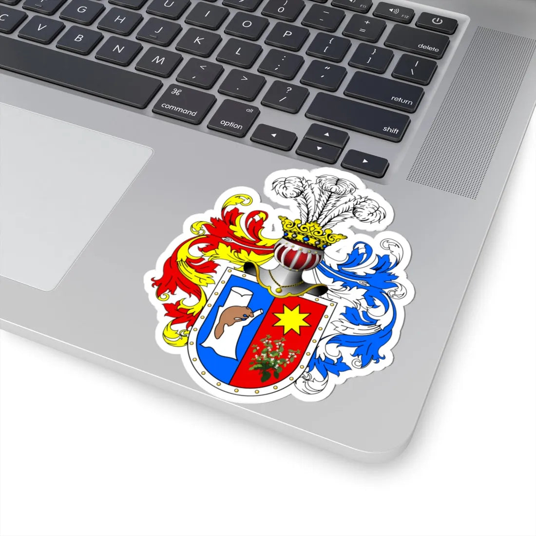 POL COA Bóbr alt (Poland) (Coat of Arms) STICKER Vinyl Kiss-Cut Decal - The Sticker Space