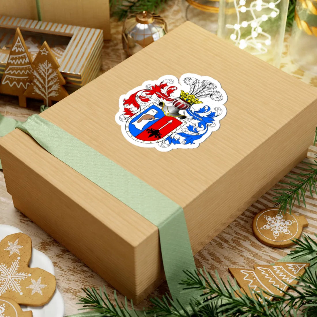 POL COA Bóbr (Poland) (Coat of Arms) STICKER Vinyl Kiss-Cut Decal - The Sticker Space