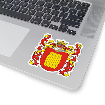 POL COA Beczka (Poland) (Coat of Arms) STICKER Vinyl Kiss-Cut Decal - The Sticker Space