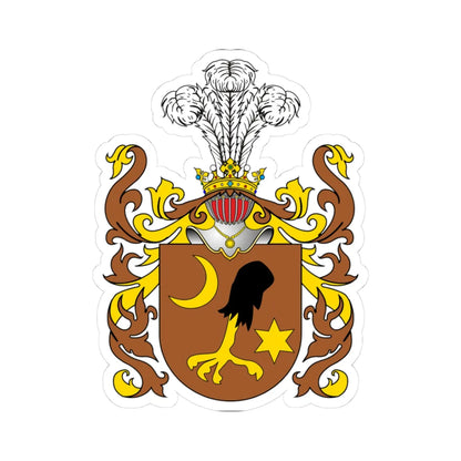 POL COA Bekesz (Poland) (Coat of Arms) STICKER Vinyl Kiss-Cut Decal 3 Inch White - The Sticker Space