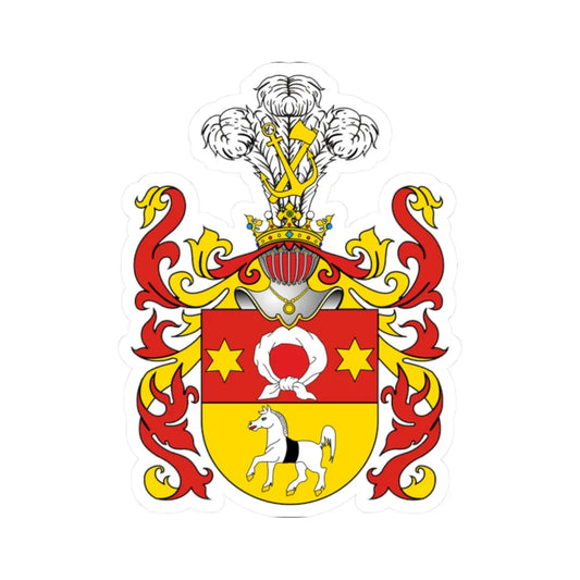 POL COA Bersin (Poland) (Coat of Arms) STICKER Vinyl Kiss-Cut Decal 2 Inch White - The Sticker Space