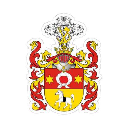 POL COA Bersin (Poland) (Coat of Arms) STICKER Vinyl Kiss-Cut Decal 6 Inch White - The Sticker Space