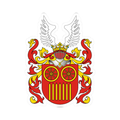 POL COA Berszten II (Poland) (Coat of Arms) STICKER Vinyl Kiss-Cut Decal 2 Inch White - The Sticker Space