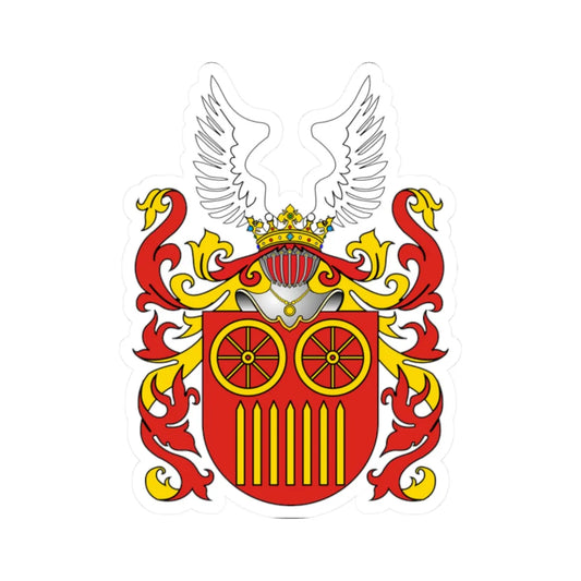 POL COA Berszten II (Poland) (Coat of Arms) STICKER Vinyl Kiss-Cut Decal 2 Inch White - The Sticker Space