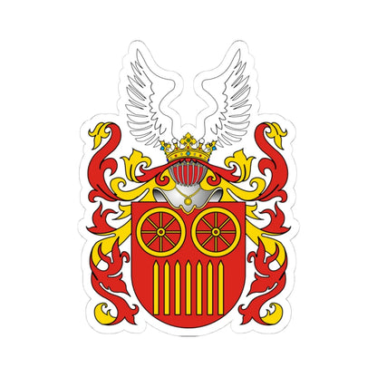 POL COA Berszten II (Poland) (Coat of Arms) STICKER Vinyl Kiss-Cut Decal 4 Inch White - The Sticker Space