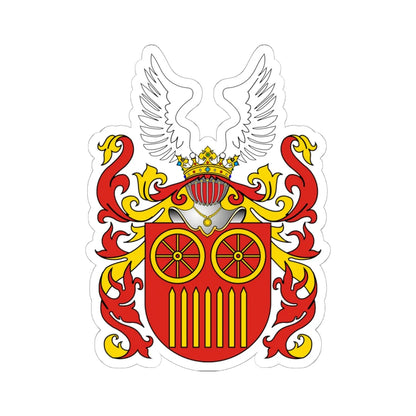 POL COA Berszten II (Poland) (Coat of Arms) STICKER Vinyl Kiss-Cut Decal 6 Inch White - The Sticker Space