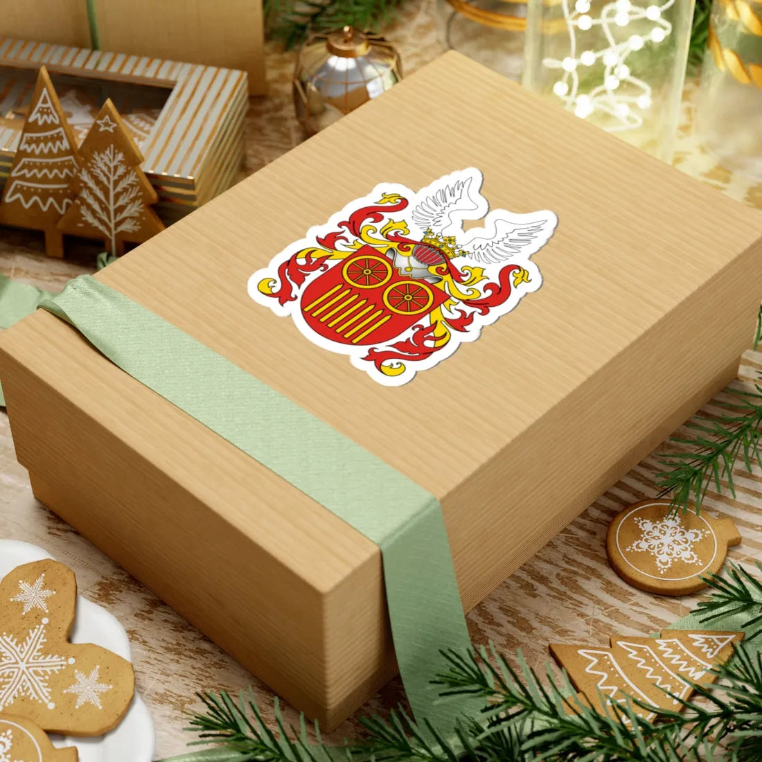 POL COA Berszten II (Poland) (Coat of Arms) STICKER Vinyl Kiss-Cut Decal - The Sticker Space