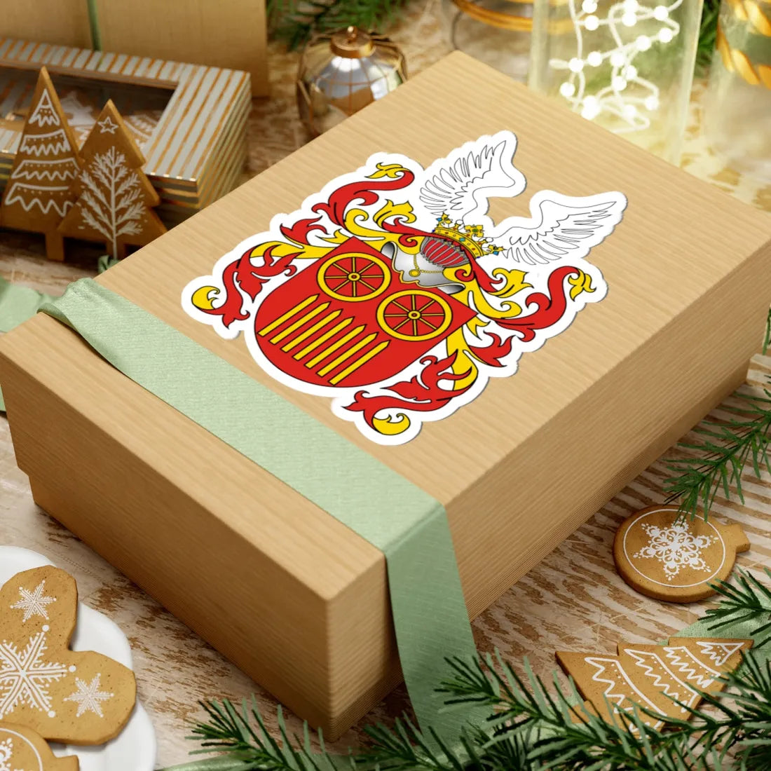 POL COA Berszten II (Poland) (Coat of Arms) STICKER Vinyl Kiss-Cut Decal - The Sticker Space