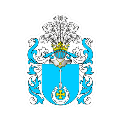 POL COA Białynia (Poland) (Coat of Arms) STICKER Vinyl Kiss-Cut Decal 2 Inch White - The Sticker Space