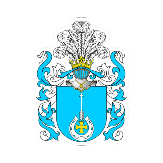 POL COA Białynia (Poland) (Coat of Arms) STICKER Vinyl Kiss-Cut Decal 2 Inch White - The Sticker Space