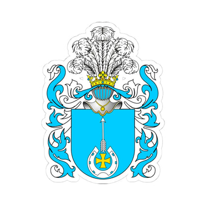 POL COA Białynia (Poland) (Coat of Arms) STICKER Vinyl Kiss-Cut Decal 4 Inch White - The Sticker Space