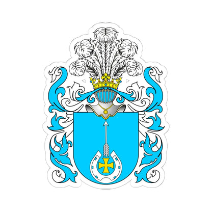 POL COA Białynia (Poland) (Coat of Arms) STICKER Vinyl Kiss-Cut Decal 6 Inch White - The Sticker Space