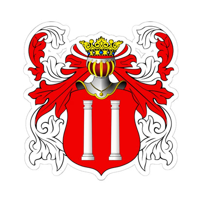 POL COA Bielak (Poland) (Coat of Arms) STICKER Vinyl Kiss-Cut Decal 6 Inch White - The Sticker Space