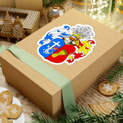 POL COA Biskupiec (Poland) (Coat of Arms) STICKER Vinyl Kiss-Cut Decal - The Sticker Space