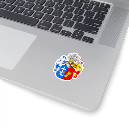 POL COA Biskupiec (Poland) (Coat of Arms) STICKER Vinyl Kiss-Cut Decal - The Sticker Space