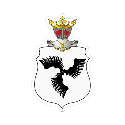 POL COA Block (Poland) (Coat of Arms) STICKER Vinyl Kiss-Cut Decal 3 Inch White - The Sticker Space